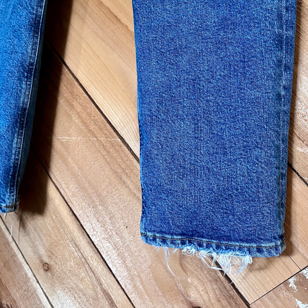 Agolde Riley High Rise Straight Crop Jeans Size 30 - Picture 8 of 11